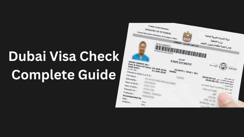 Dubai Visa Check